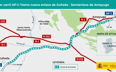 El Ministerio de Transportes adjudica a Tecopy el tercer carril de la AP-1