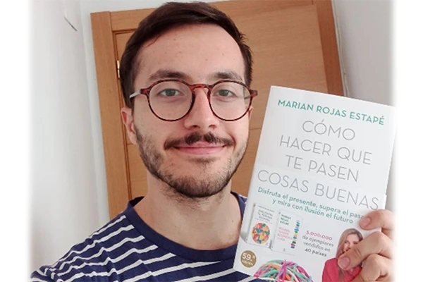 Jesús Lucero, ganador del sorteo del libro de Rojas Estapé